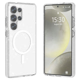 EIDERWOOD Samsung Galaxy S25 Ultra Glitter Hybrid Skal - MagSafe Kompatibel - Transparent
