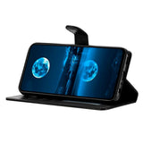 EIDERWOOD Xiaomi Redmi Note 14 Pro (5G) / Poco X7 Konstläder Flip Fodral m. Rem - Svart