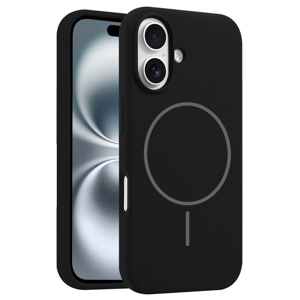 EIDERWOOD iPhone 16 Plus Silikon Skal - MagSafe Kompatibel - Svart