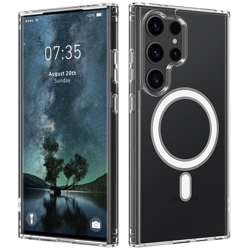 EIDERWOOD Samsung Galaxy S25 Ultra Flexibelt Plast Skal - MagSafe Kompatibelt - Genomskinlig