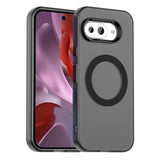 EIDERWOOD Google Pixel 9a Hybrid Plast Skal - MagSafe Kompatibel - Genomskinlig / Svart