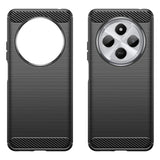 EIDERWOOD Xiaomi Redmi 14C Brushed Carbon Fiber Flexibel Plast Skal - Svart