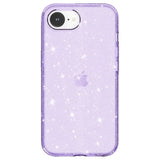 EIDERWOOD iPhone 16e Hybrid Glitter Plast Skal - MagSafe Kompatibel - Lila
