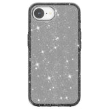 EIDERWOOD iPhone 16e Hybrid Glitter Plast Skal - MagSafe Kompatibel - Svart