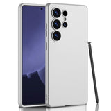 EIDERWOOD Samsung Galaxy S25 Ultra Slim Plast Skal inklusive Liten Penna - Silver