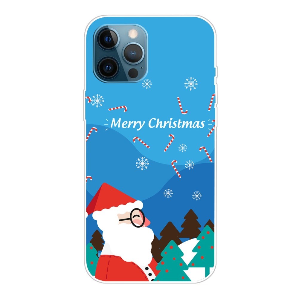 iPhone 14 Pro Skal TPU-plast - Jul-tema - Jultomte med Glasögon