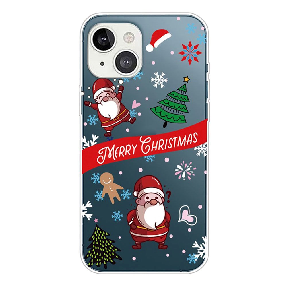 iPhone 14 Skal TPU-plast - Jul-tema - Jultomtar