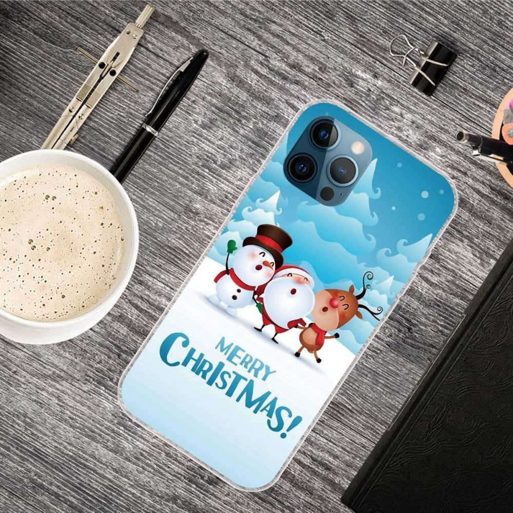 iPhone 14 Pro Skal TPU-plast - Jul-tema - Vänner i Snön