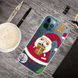 iPhone 14 Pro Skal TPU-plast - Jul-tema - Jultomte med Julklapp