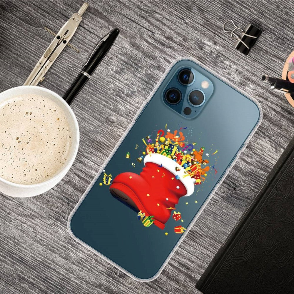 iPhone 14 Pro Skal TPU-plast - Jul-tema - Julstrumpa