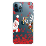 iPhone 14 Pro Skal TPU-plast - Jul-tema - Jultomte och Ren