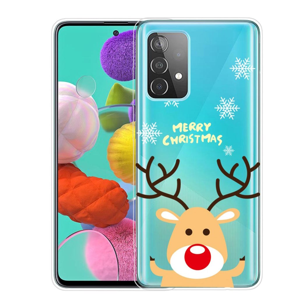 Samsung Galaxy A53 (5G) Flexibel Plast Julfall - God jul - Rudolf