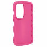 EIDERWOOD Samsung Galaxy S25 Ultra Flexibelt Plastskal med Vågmönster - Pink