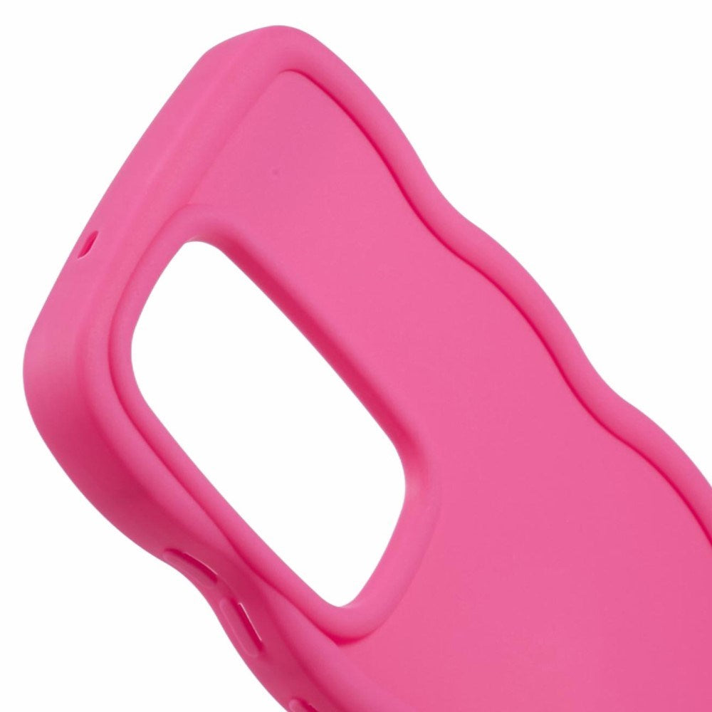 EIDERWOOD Samsung Galaxy S25 Ultra Flexibelt Plastskal med Vågmönster - Pink