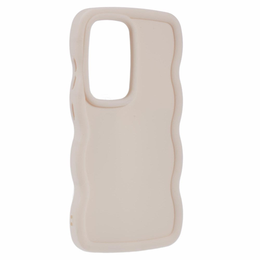 EIDERWOOD Samsung Galaxy S25 Ultra Flexibelt Plastskal med Vågmönster - Beige