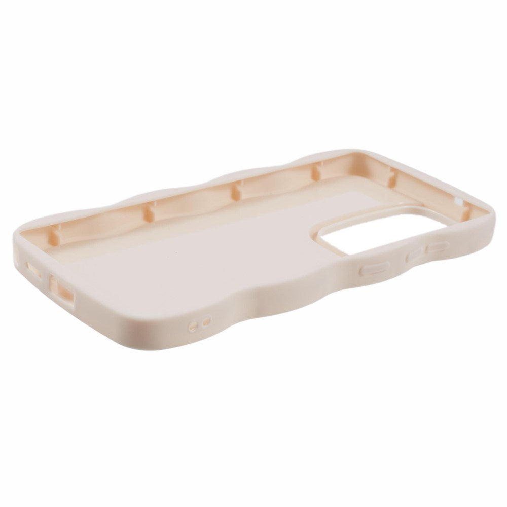 EIDERWOOD Samsung Galaxy S25 Ultra Flexibelt Plastskal med Vågmönster - Beige