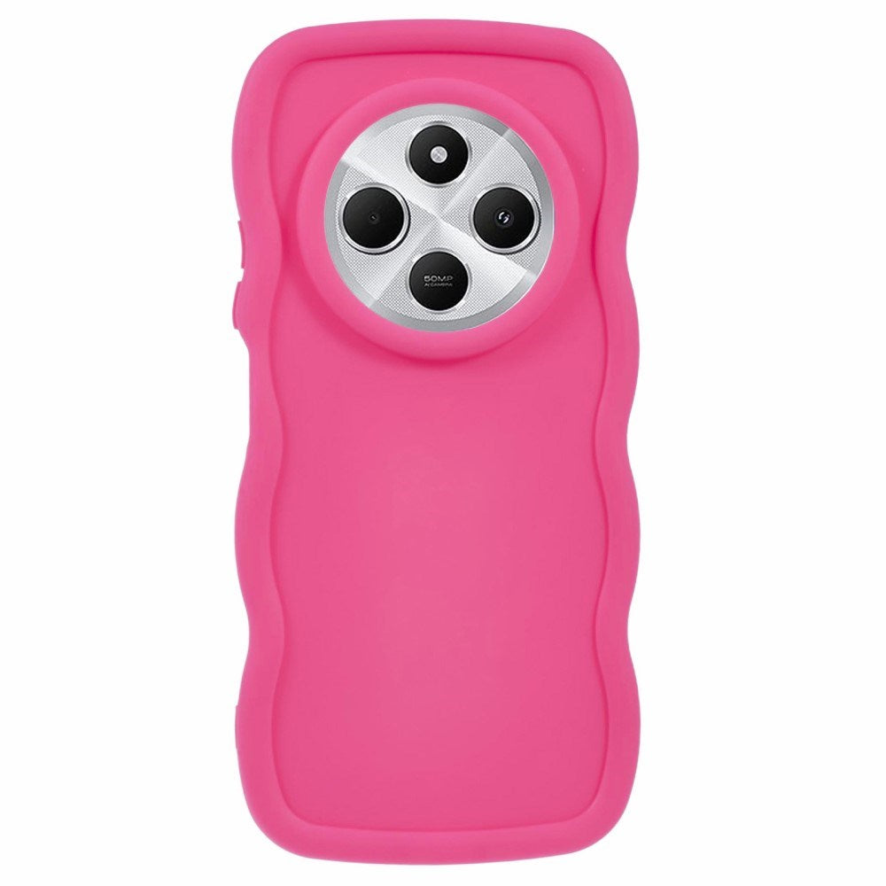 EIDERWOOD Xiaomi Redmi 14C Flexibelt Plast Wavy Skal - Pink