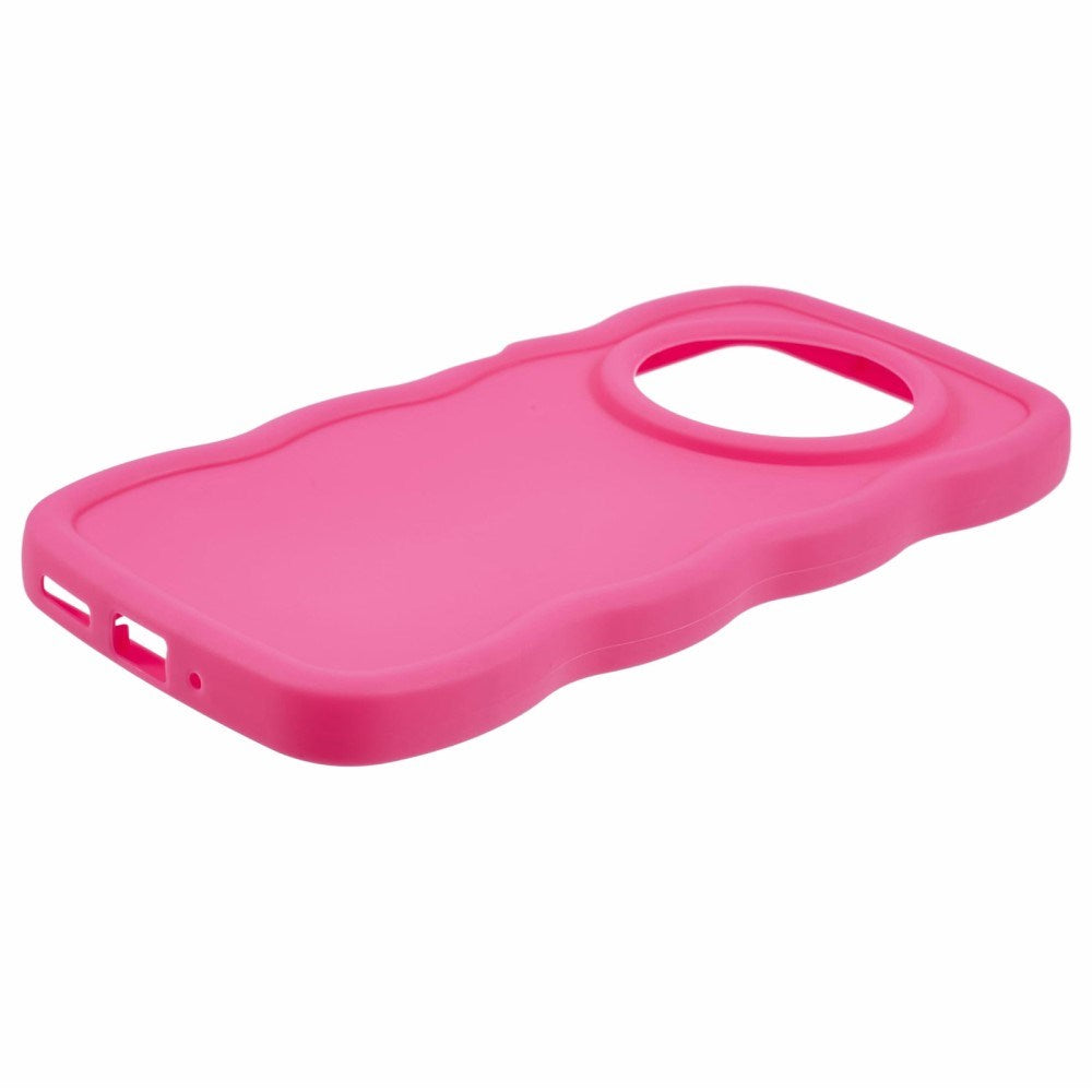 EIDERWOOD Xiaomi Redmi 14C Flexibelt Plast Wavy Skal - Pink