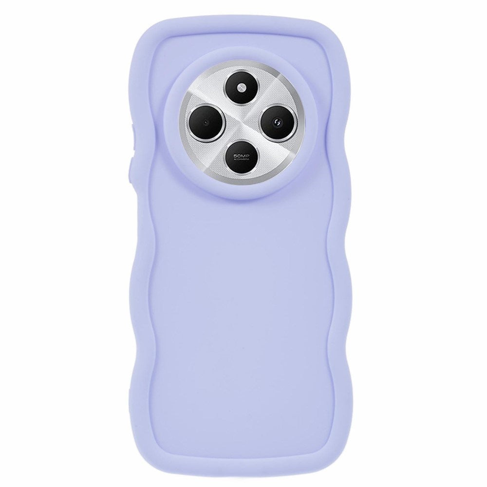 EIDERWOOD Xiaomi Redmi 14C Flexibelt Plast Wavy Skal - Lila