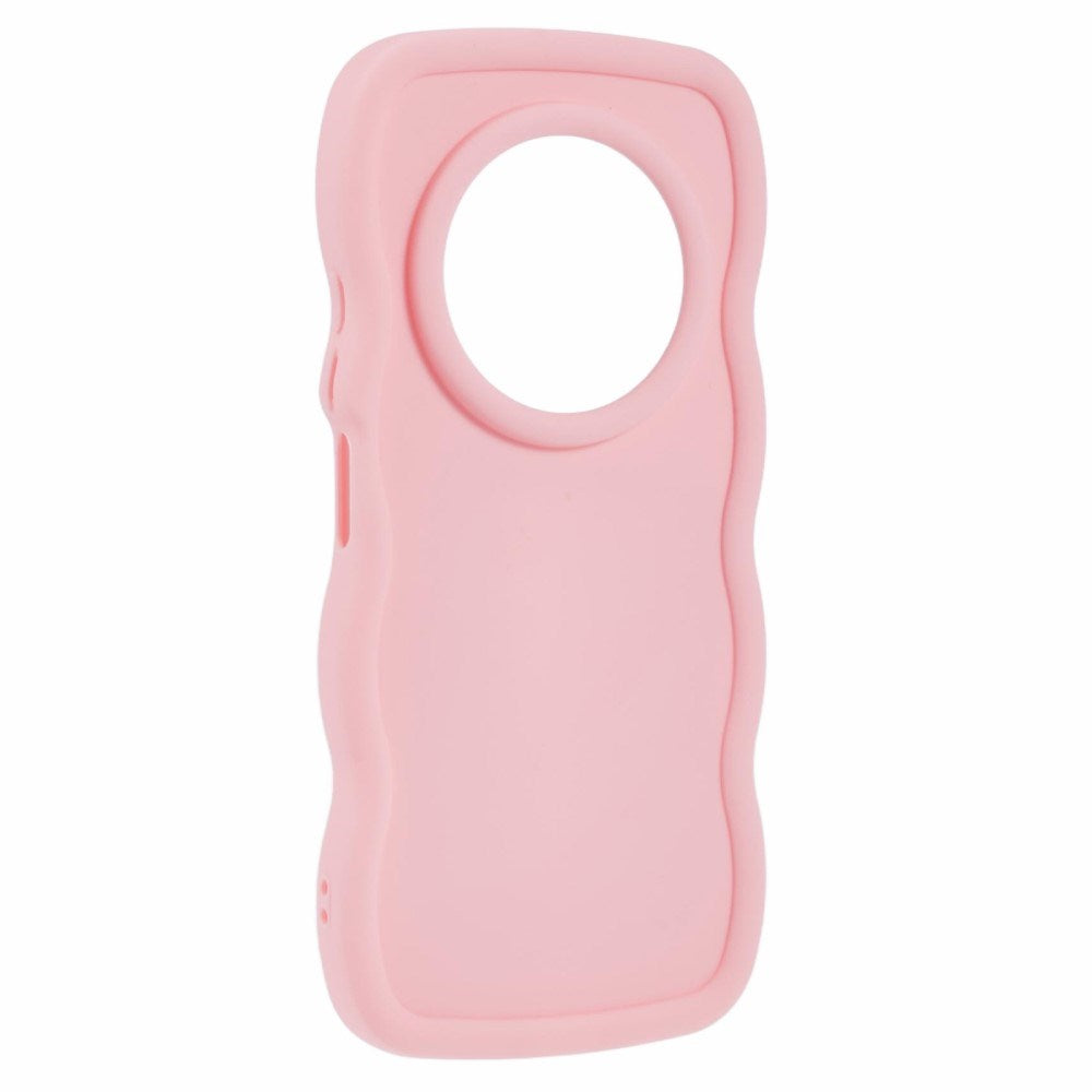 EIDERWOOD Xiaomi Redmi 14C Flexibelt Plast Wavy Skal - Rosa