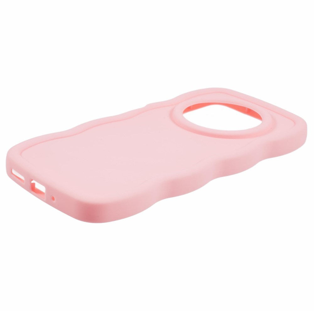 EIDERWOOD Xiaomi Redmi 14C Flexibelt Plast Wavy Skal - Rosa