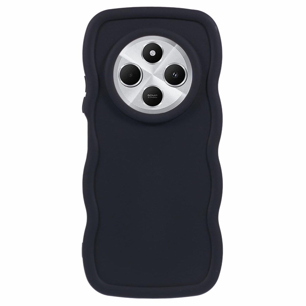 EIDERWOOD Xiaomi Redmi 14C Flexibelt Plast Wavy Skal - Svart
