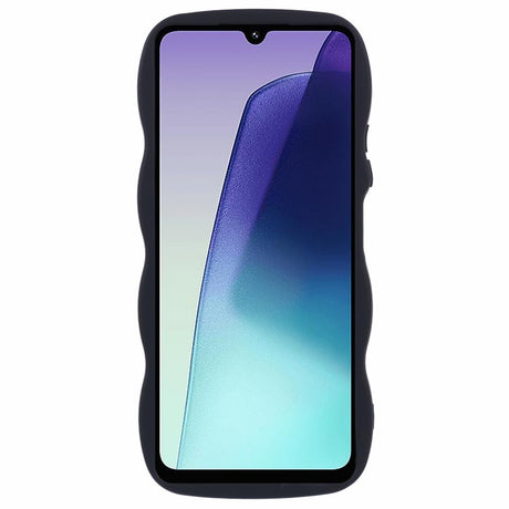 EIDERWOOD Xiaomi Redmi 14C Flexibelt Plast Wavy Skal - Svart