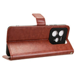 EIDERWOOD Realme GT 7 Pro (5G) Konstläder Flip Fodral m. Rem - Brun