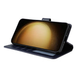 EIDERWOOD Samsung Galaxy S25+ (Plus) / S24+ (Plus) Plånboksfodral i Konstläder med Rem - Blå