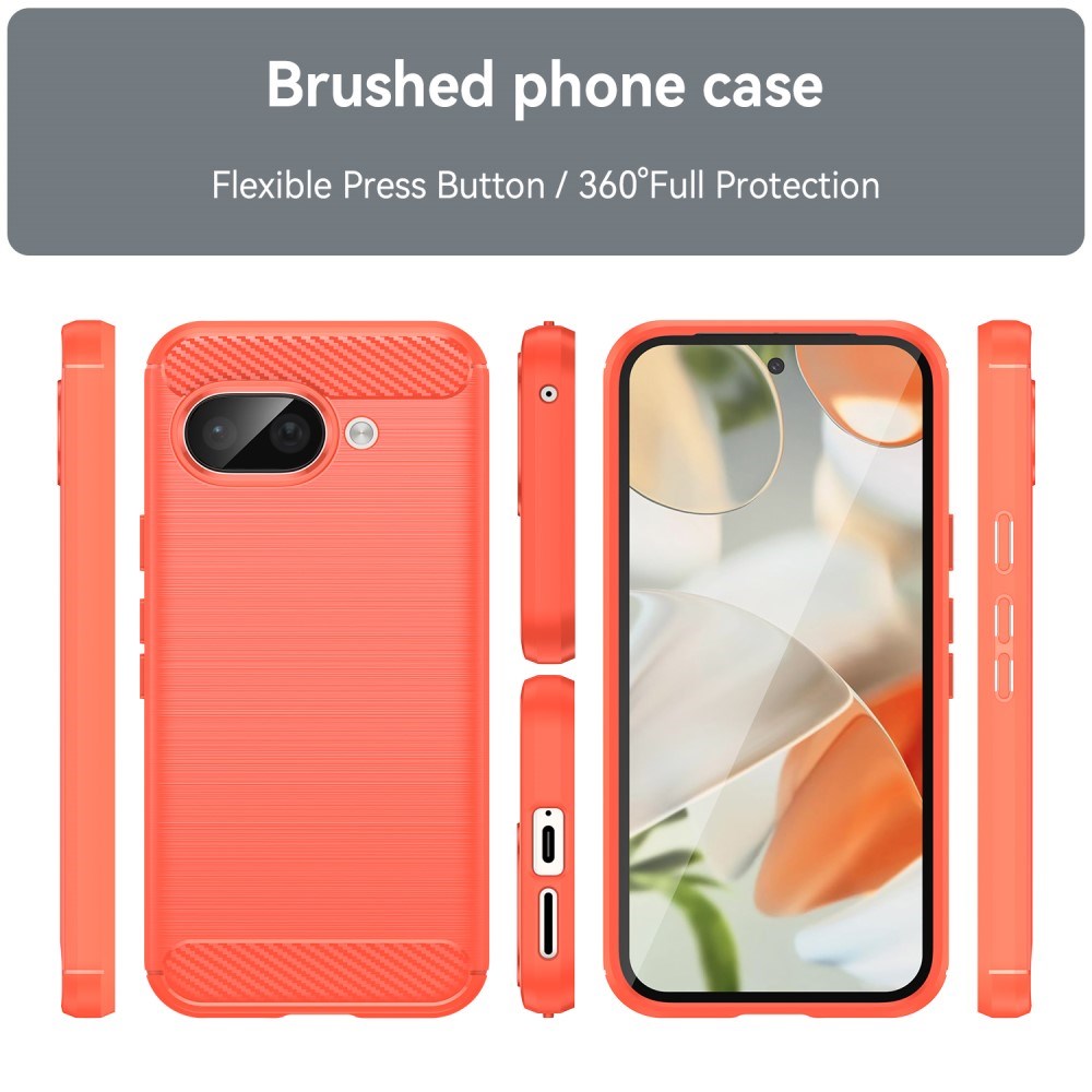 EIDERWOOD Google Pixel 9a Brushed Carbon Skal - Röd