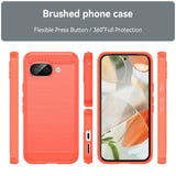 EIDERWOOD Google Pixel 9a Brushed Carbon Skal - Röd