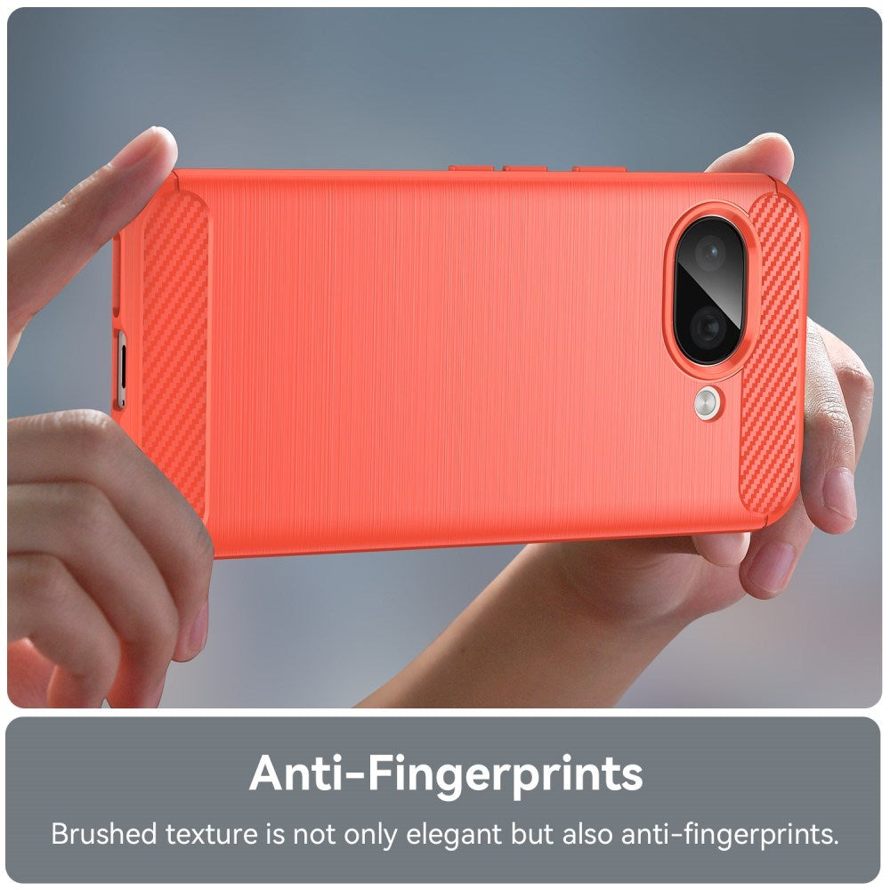 EIDERWOOD Google Pixel 9a Brushed Carbon Skal - Röd