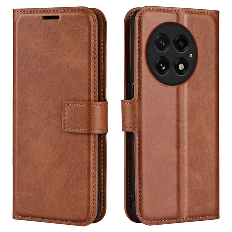 EIDERWOOD OnePlus 13 Wallet Fodral i Läder med Plånbok - Brun