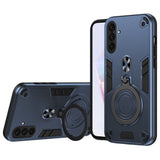 EIDERWOOD Samsung Galaxy A36 (5G) Hybrid Skal med 360 Graders Roterbart Kickstand - MagSafe Kompatibelt - Blå