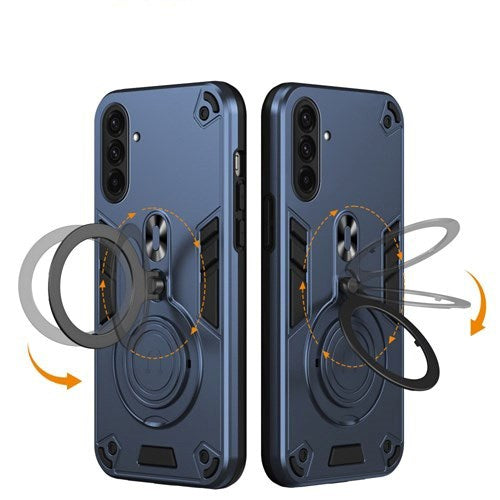 EIDERWOOD Samsung Galaxy A36 (5G) Hybrid Skal med 360 Graders Roterbart Kickstand - MagSafe Kompatibelt - Blå