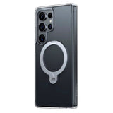 TORRAS Samsung Galaxy S25 Ultra Hybrid Skal m. Kickstand - MagSafe Kompatibel - Genomskinlig