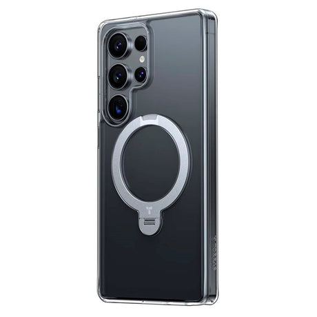 TORRAS Samsung Galaxy S25 Ultra Hybrid Skal m. Kickstand - MagSafe Kompatibel - Genomskinlig