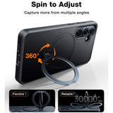 TORRAS Samsung Galaxy S25+ (Plus) Hybrid Skal m. Kickstand - MagSafe Kompatibelt - Svart