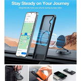 TORRAS Samsung Galaxy S25+ (Plus) Hybrid Skal m. Ställfunktion - MagSafe Kompatibel - Svart