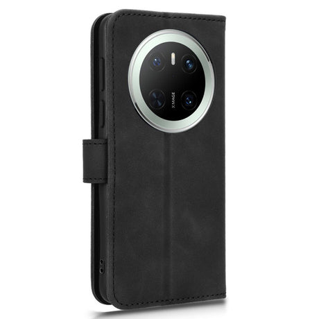 EIDERWOOD Huawei Mate 70 Konstläder Flip Fodral m. Korthållare & Ställfunktion - Svart