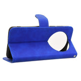 EIDERWOOD Huawei Mate 70 Konstläder Flip Fodral m. Korthållare & Ställfunktion - Blå