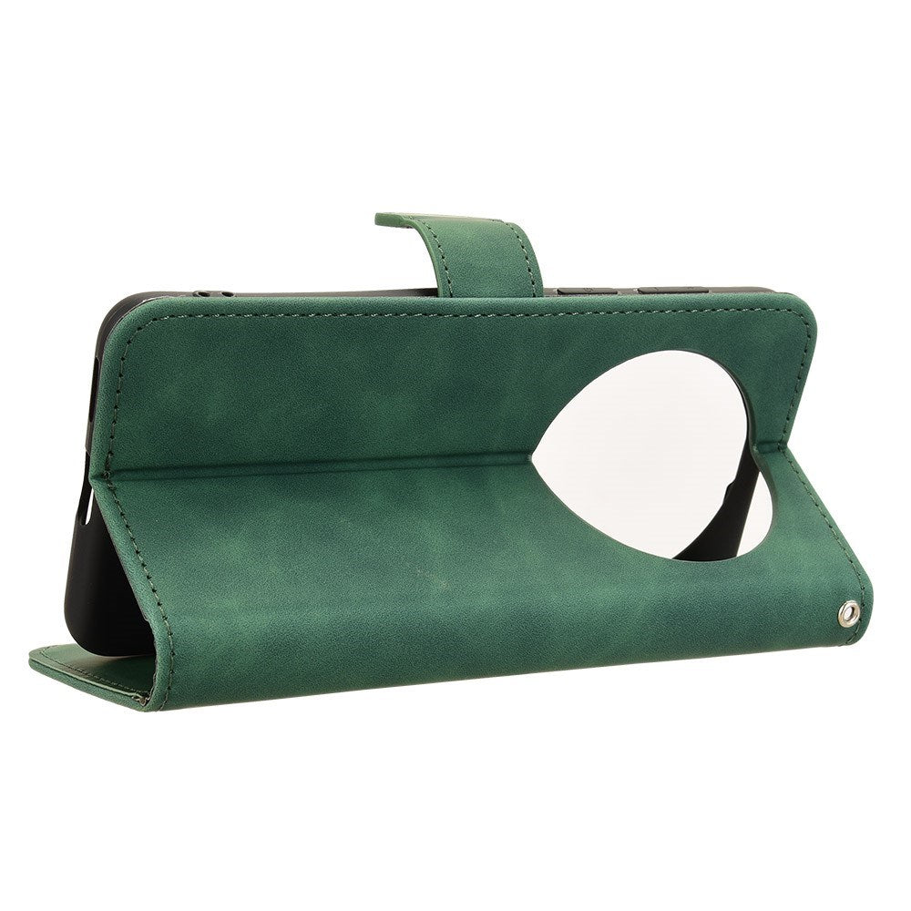 EIDERWOOD Huawei Mate 70 Konstläder Flip Fodral m. Korthållare & Ställfunktion - Grön
