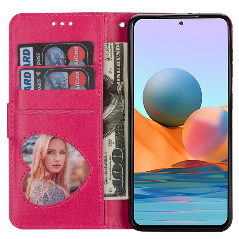 EIDERWOOD Samsung Galaxy A56 (5G) Glitter Flip Fodral m. Glidlåsficka & Ställfunktion - Pink