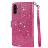 EIDERWOOD Samsung Galaxy A56 (5G) Glitter Flip Fodral m. Glidlåsficka & Ställfunktion - Pink