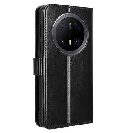 EIDERWOOD Huawei Mate 70 Pro+ / 70 Pro Konstläder Flip Fodral m. Rem - Svart