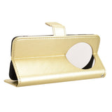 EIDERWOOD Huawei Mate 70 Pro+ / 70 Pro Konstläder Flip Fodral m. Rem - Guld