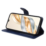 EIDERWOOD Honor Magic7 Lite Konstläder Flip Fodral m. Rem - Blå