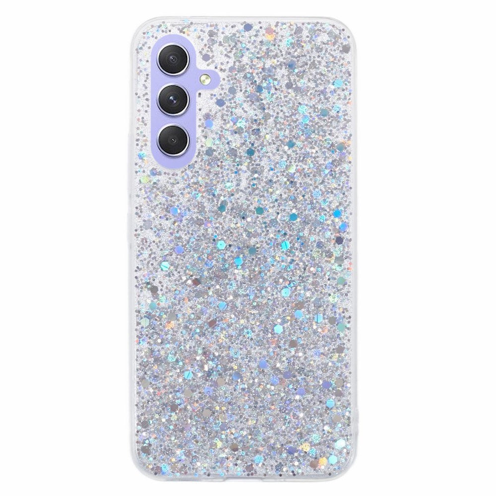 EIDERWOOD Samsung Galaxy A26 (5G) Flexibelt Plast Skal m. Glitter - Silver