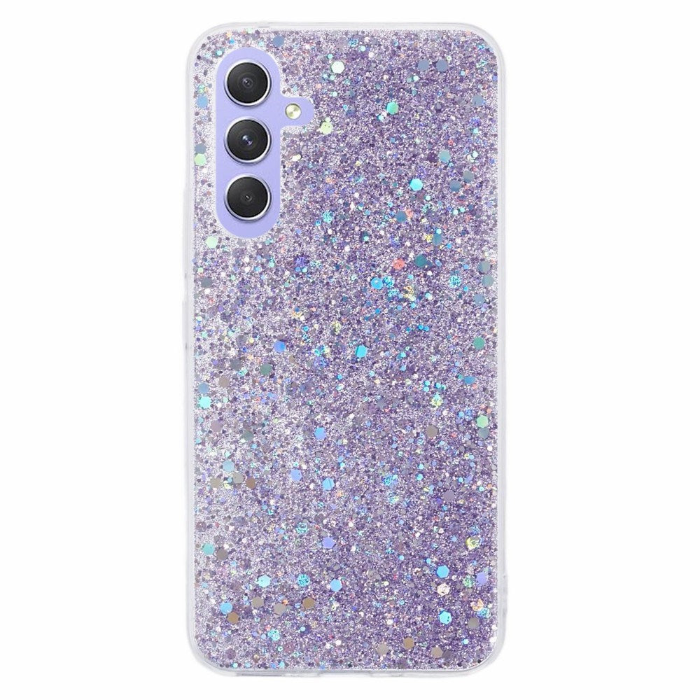 EIDERWOOD Samsung Galaxy A26 (5G) Flexibelt Plast Skal m. Glitter - Lila