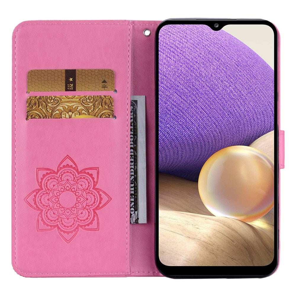 EIDERWOOD Samsung Galaxy S25+ (Plus) Konstläder Flip Fodral m. Ugglemotiv - Rosa